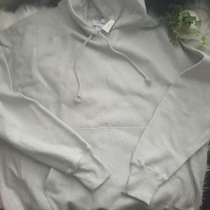 Champion Reverse Weave Light Gray Pullover Hoodie